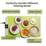 Relixcozy Food Warming Mat for Food, Electric Warming Tray with 5 Temp-Settings, Full-Surface Heating Pad for Food with Auto-Off Timer, Portable Food Warmers for Parties, Silicone Food Heating Mat