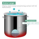 Bellamei Brew Bags Reusable 2 Pack 250 Micron Fine Mesh Bag for Fruit Cider Apple Grape Wine Press Drawstring Straining Brew in a Bag (2 pack-16"×11"/18"×16")