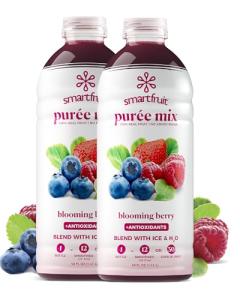 Smartfruit Blooming Berry + Antioxidants, 100% Real Fruit Pure, Non-GMO, No Additives, Vegan - 48 Fl. Oz - 2 Pack