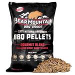 Bear Mountain All Natural Gourmet Blend Wood Pellets for Smoker, Grill & BBQ, 20 Lbs