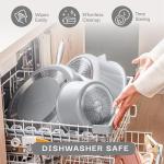 Gotham Steel 5 Qt Dutch Oven Pot with Lid, Nonstick Ceramic 10 in 1 Cooking Pot & Dutch Oven for Bread Baking, Lightweight, Oven & Dishwasher Safe – Gray