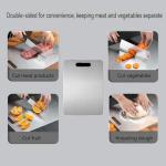 3Pcs Stainless Steel Cutting Board, Metal Steel Chopping Board for Kitchen, Double-Sided, Rust-Proof, Durable, Perfect for Vegetables, Meat and Fruit