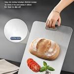 3Pcs Stainless Steel Cutting Board, Metal Steel Chopping Board for Kitchen, Double-Sided, Rust-Proof, Durable, Perfect for Vegetables, Meat and Fruit