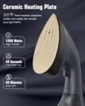 BEAUTURAL Steamer for Clothes, 2-in-1 Steam & Iron, 1200W Handheld Powerful Garment Fabric Wrinkle Remover with Burst Steam, Ceramic Heating Plate, 30-Second Fast Heat-up, Auto-Off (Only for 120V)