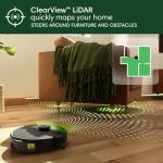 iRobot Roomba 105 Vac Robot Vacuum with AutoEmpty Dock - Self-Empties for 75 Days, Easy to use, Intense Power-Lifting Suction, LiDAR Navigation, Multi-Surface Cleaning, Cleans in Neat Rows