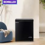 DEMULLER Chest Freezer, Small Deep 4.0 Cubic Feet Black Freezers, Compact Top Open Door with Electronic Panel, Temp Range -12 ℉ to 50 ℉, Two Storage Wire Baskets, Manual Defrost