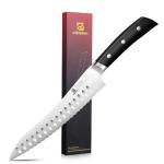 Piklohas Resharpenable Bread Knife, 8 Inch Multifunction Serrated Knife, German HC Stainless Steel Bread Cutting Knife with Innovative Wavy Edge for Efficient Slicing, Razor Sharp for Homemade Bread