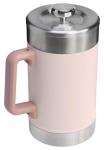Stanley Classic Stay-Hot French Press Coffee Maker 48 oz | 5 Minute Brew, 4 Hours Hot | Mesh Filter for Coffee Grounds | Insulated Stainless Steel French Press | BPA-Free | Rose Quartz