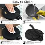 Tortillada – Premium Tortilla Press Cast Iron with Recipes E-Book (8 Inch)
