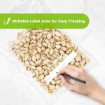 Bonsenkitchen Precut Vacuum Bags 100 Quart 8" x 12", BPA Free, Commercial Grade Textured Food Sealer Bag, Thick Embossed Bags for Storage and Sous Vide Cooking VB3205