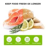 Bonsenkitchen Precut Vacuum Bags 100 Quart 8" x 12", BPA Free, Commercial Grade Textured Food Sealer Bag, Thick Embossed Bags for Storage and Sous Vide Cooking VB3205