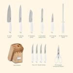 Cuisinart 12pc Stainless Steel Knife Set
