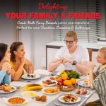 SugarWhisk Thick Belgian Waffle Maker with 3 Removable Plates, 7” Non Stick Belgian Waffle Iron Removable Plates, 3 in 1 Mini Donut Maker Machine, Cake Pop Maker Machine Set with Accessories & Tools