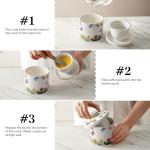 Toptier Butter Crock for Counter With Water Line, On Demand Spreadable Butter, Ceramic Butter Keeper to Leave On Counter, French Butter Dish with Lid (Butterfly)