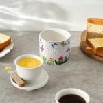 Toptier Butter Crock for Counter With Water Line, On Demand Spreadable Butter, Ceramic Butter Keeper to Leave On Counter, French Butter Dish with Lid (Butterfly)