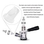 LitKiwi 5PCS Beer Keg Coupler Check Valve & 5PCS Beer Washer Gaskets,Gas Check Valves Beer Keg Coupler Accessories Kit for Sankey Couplers D Type Coupler Replacement