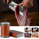 DerHed rolling knife sharpener, durable diamond grinding head, replacement grinding head, 15 degree and 20 degree sharpening bevel suitable for various kitchen knives