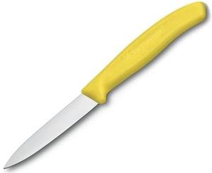 Victorinox 3.25 Inch Swiss Classic Paring Knife with Straight Edge, Spear Point, Yellow