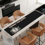 Gartful 78.7 x 15.7 inch Extra Large Silicone Mat for Kitchen, Non Slip Countertop Protector Heat-Resistant Multipurpose Pad for Dinner Table, Coffee Bar, Black