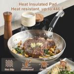 Gartful 78.7 x 15.7 inch Extra Large Silicone Mat for Kitchen, Non Slip Countertop Protector Heat-Resistant Multipurpose Pad for Dinner Table, Coffee Bar, Black