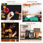 Gartful 78.7 x 15.7 inch Extra Large Silicone Mat for Kitchen, Non Slip Countertop Protector Heat-Resistant Multipurpose Pad for Dinner Table, Coffee Bar, Black