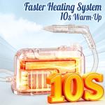 60.87oz Heavy Duty Steam Cleaner 10s Rapid Heating Handheld Steam Cleaner for Home, Steamer for Cleaning for Home, Car, Grout, Tile, Floor, Dirt