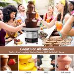 Commercial Chocolate Fountain Machine, Chocolate Fountains for Parties Weddings and Parties 4 Tier Chocolate Fountain Machine for Melts Cheese, Queso, Candy and Liqueur