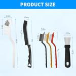 4TH Crevice Cleaning Brush Set–Household Deep Cleaning Supplies, Perfect for Small Spaces, Grout, and Tough Tasks -12 Pack