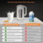 10 in 1 Nut Milk Maker Machine，42oz IMD Screen Almond Milk Maker, Soy Milk Maker with Self-Cleaning, Delay Start, Keep Warm, Automatic Plant-Based Milk Blender for Juice, smoothie, Soup, Boil Water