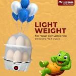 truTRTL 4 in 1 electric egg cooker | Boils upto 14 eggs | Poacher | Omelet maker | Vegetable steamer, dumpling & More | Marble