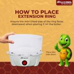 truTRTL 4 in 1 electric egg cooker | Boils upto 14 eggs | Poacher | Omelet maker | Vegetable steamer, dumpling & More | Marble