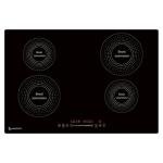 AMZCHEF Electric Cooktop 30 Inch with 4 BOOST Burners Bulid-in Induction Cooktop, 220V-240V/7200W 9 Levels Stove Control by Slide Touch, Child Safety Lock, Pause,Timer and Overheat Protection, No plug