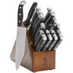 HENCKELS Statement Razor-Sharp 20-Piece Brown Block Knife Set, Chef Knife, Bread Knife, German Engineered Knife Informed by over 100 Years of Mastery