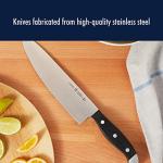 HENCKELS Statement Razor-Sharp 20-Piece Brown Block Knife Set, Chef Knife, Bread Knife, German Engineered Knife Informed by over 100 Years of Mastery