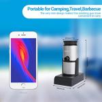 BORUIT Smoking Gun Cocktail Smoker Gun Includes Wood Chips and Accessories,Portable Drink Smoker,Indoor Food Smoker Infuser Kit for Cocktails,Meat,BBQ,Cheese,Veggies & Sous Vide（Silver)