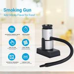 BORUIT Smoking Gun Cocktail Smoker Gun Includes Wood Chips and Accessories,Portable Drink Smoker,Indoor Food Smoker Infuser Kit for Cocktails,Meat,BBQ,Cheese,Veggies & Sous Vide（Silver)