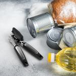 Ayearparty 12 Pcs Can Opener Manual Multifunctional Tin and Can Opener Smooth Edge with Sharp Blade Hand Held Soft Grip Handle Bottle Opener Quick Opening Tool with Large Turn Knob for Kitchen