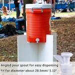 5PC Upgrade Push-Button Cooler Spigot Replacement, Compatible with Igloo 2, 3, 5 and 10 Gallon Beverage Coolers, Durable Water Cooler Spigot for 2-10 Gallon Water Jugs Replacement Part