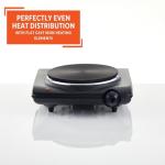 IMUSA Single Electric Hot Plate, Black