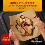 220 PCS Parchment Paper Baking Sheets, 12x16 Inches by Baker's Signature | Precut Non-Stick & Unbleached - Will Not Curl or Burn, Non-Toxic & Comes in Convenient Packaging