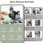 FYONIO Electric Cheese Grater, 5 in 1 Salad Maker with Stainless Steel Blades, 350W Electric Slicer Shredder/Slicer, Electric Salad Machine for Cheeses, Fruits, Vegetables