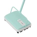 Eyliden Carpet Sweeper, Mini Size Lightweight Hand Push - No Noise, Non-Electric, Easy Manual Sweeping Only for Carpet Cleaning (Mint)