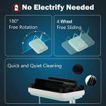 Eyliden Carpet Sweeper, Mini Size Lightweight Hand Push - No Noise, Non-Electric, Easy Manual Sweeping Only for Carpet Cleaning (Mint)