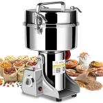 INSELY Grain Mill Grinder 2000g High Speed Food Grain Mill Stainless Steel Seeds Flour Nut Pill Wheat Corn Herbs Spices & Seasonings Dry Grinder Electric Machine Grinder for Kitchen