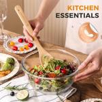 Wooden Spoons for Cooking Kitchen Utensils Set 6 pcs Bamboo Wooden Spoons & Spatula Cooking Utensils