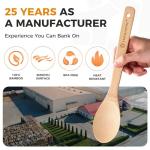 Wooden Spoons for Cooking Kitchen Utensils Set 6 pcs Bamboo Wooden Spoons & Spatula Cooking Utensils