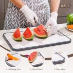 A Stainless Steel Cutting Board Ideal for Women and The Elderly,Metal Cutting Boards For Kitchen Double Sided Food Grade,Stainless Steel/Wheat Straw PP,Easy to Clean Size 15”×10”