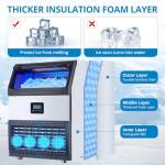 GarveeTech 200LB Stainless Steel Ice Maker Machine