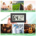 6-Pack Mini Hygrometer Indoor Humidity Meter, Mini Digital Thermometer Humidity Gauge Meter, Indoor Thermometer Hygrometer Monitor Fahrenheit (℉) for Reptile Thermostat, Jars Reptile, Fridge