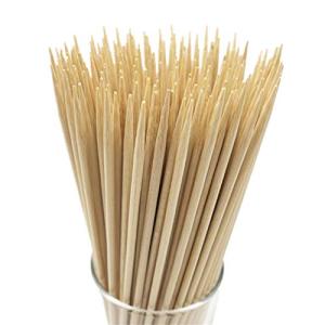 HOPELF 12" Natural Bamboo Skewers for BBQ，Appetiser，Fruit，Cocktail，Kabob，Chocolate Fountain，Grilling，Barbecue，Kitchen，Crafting and Party. Φ=4mm, More Size Choices 6"/8"/10"/14"/16"/30"(100 PCS)